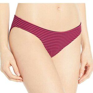 NWT Seafolly Go Overboard Pink Stripe Swim Bottoms 12